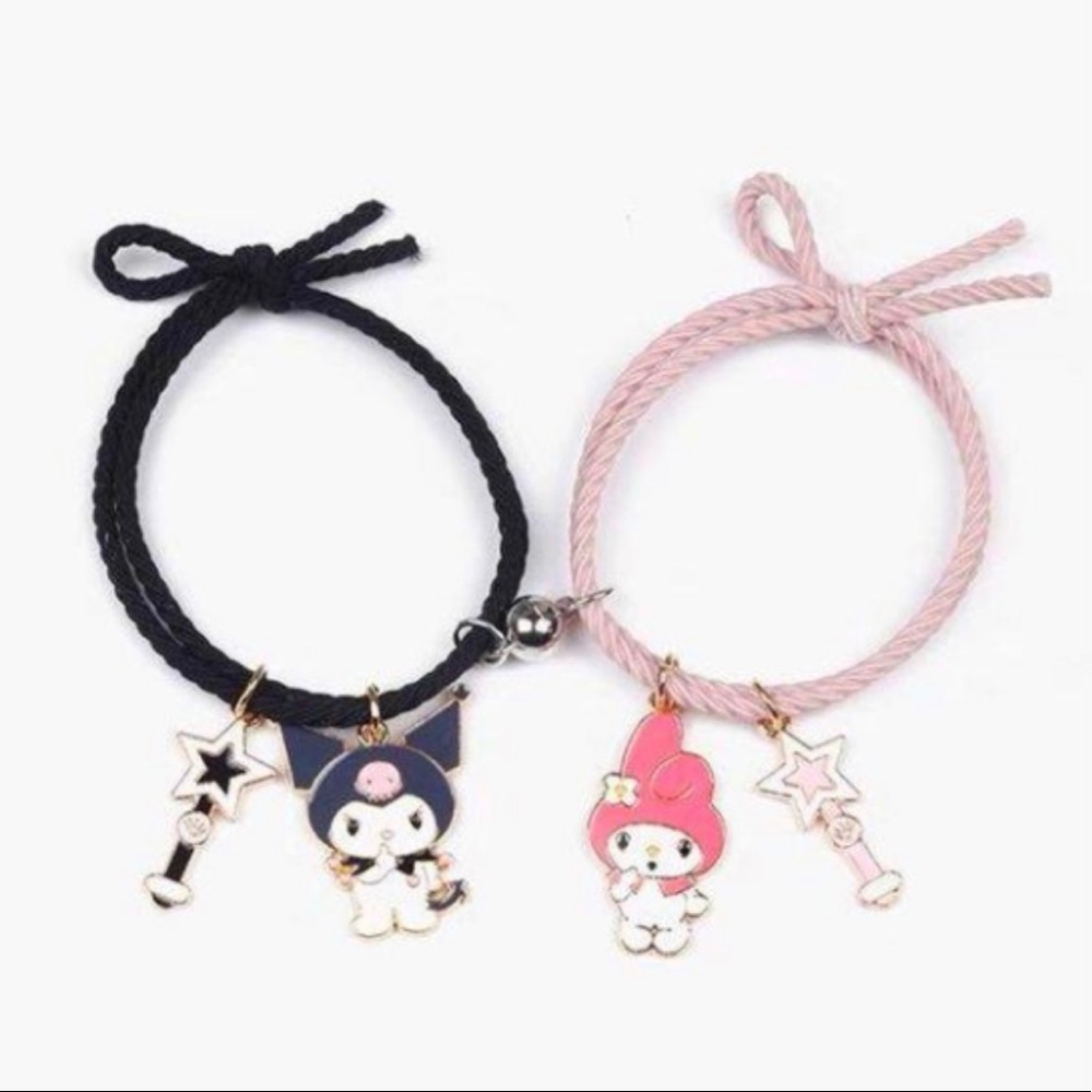 COPY - COPY - Sanrio Friends Kuromi and My Melody Bracelets,Couple bracelets tw…